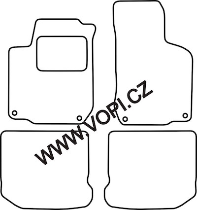 Autokoberce Volkswagen Golf IV 1998 - 2001 Perfectfit (4921)